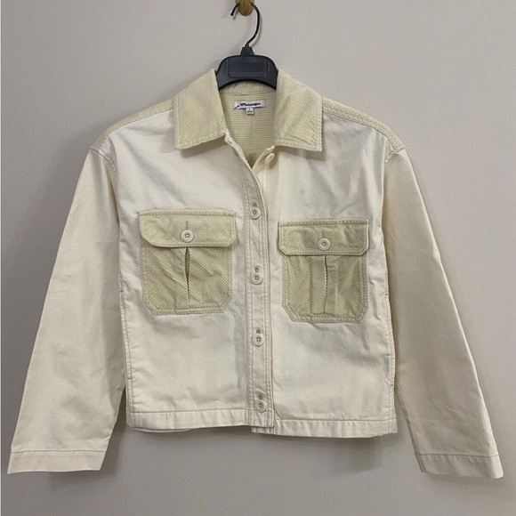 Madewell Chino Boxy Shirt-Jacket New Size S Small - Picture 4 of 10